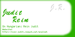 judit rein business card